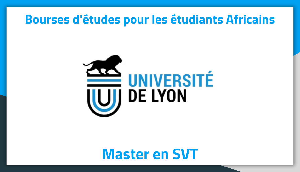 Bourse d'étude Master en SVT Université de Lyon