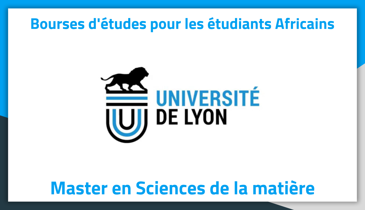 Bourse d'étude Master en Sciences Université de Lyon 