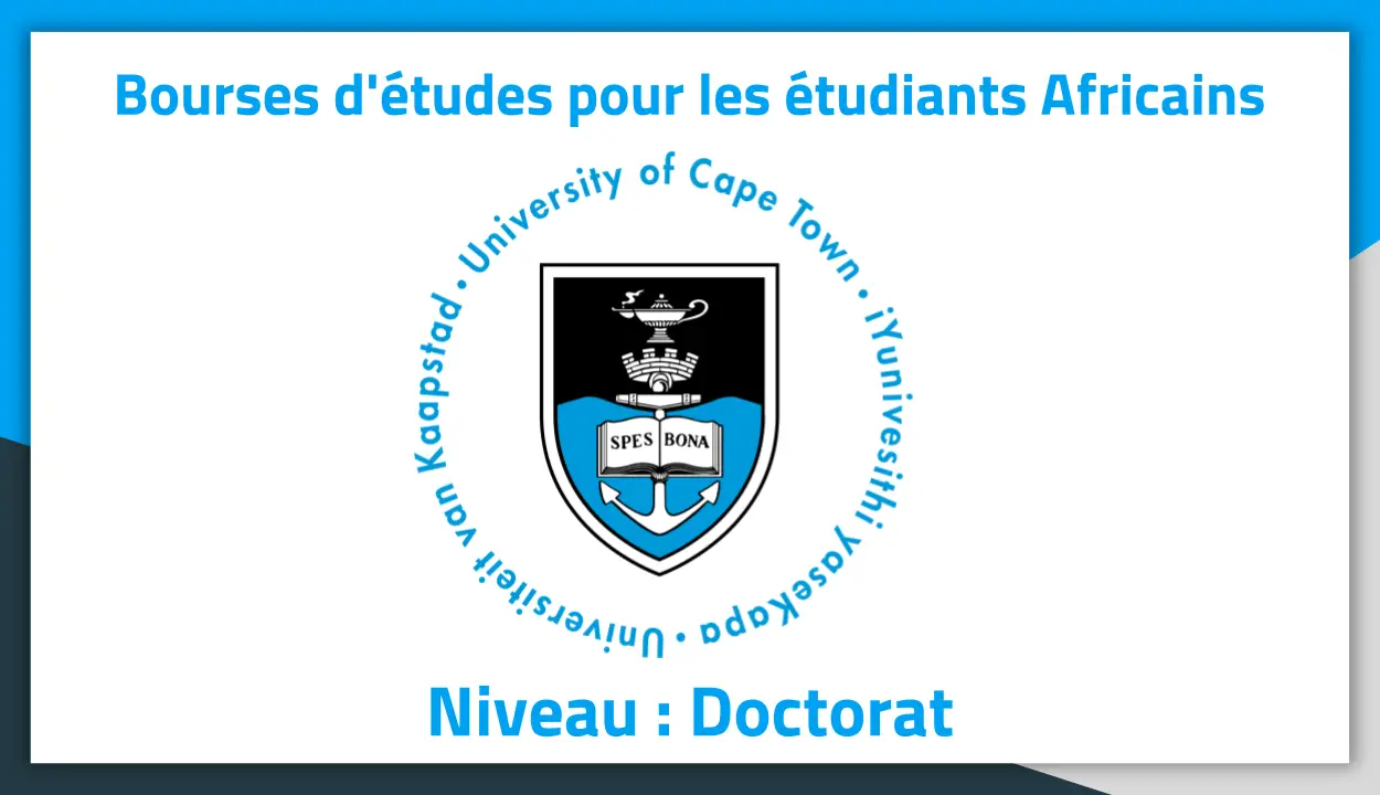 Bourses d'études Afrique du Sud University of Cape Town 2019