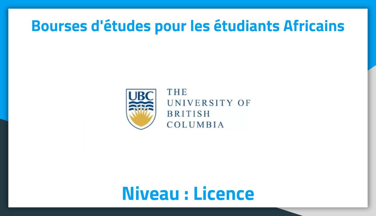 Bourses d'études au Canada à l'university of British Columbia 2019