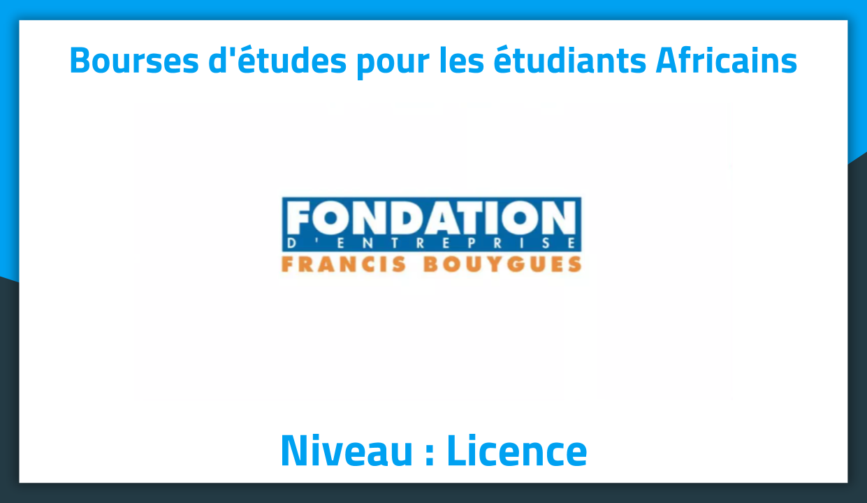 Bourses d'études Francis Bouygues en France 2019