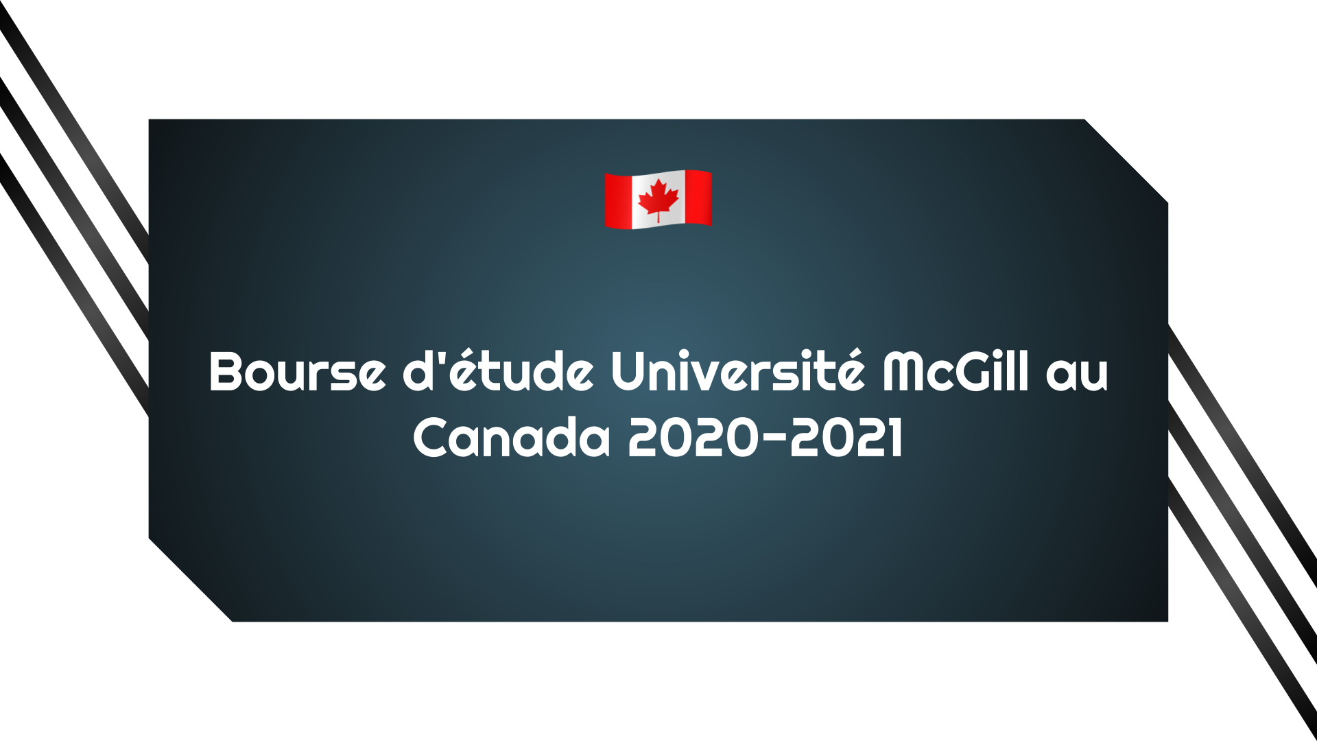 Bourse d'étude Université McGill au Canada 2020-2021