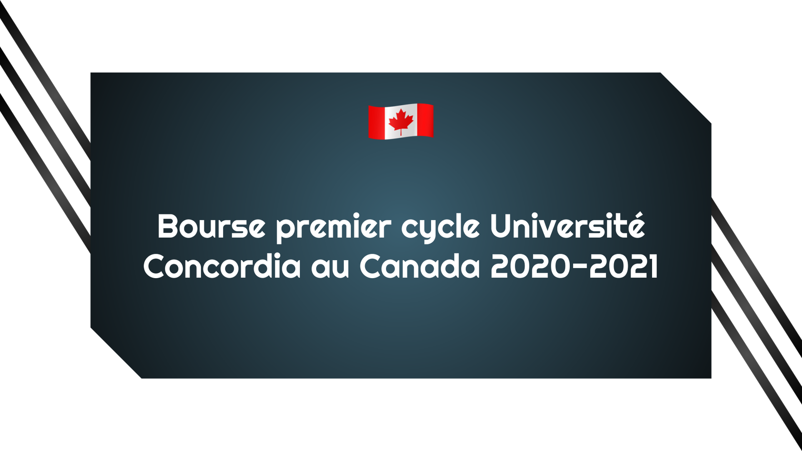 Bourse premier cycle Université Concordia