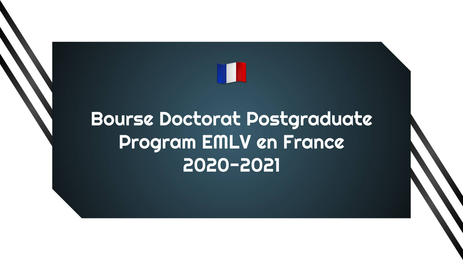 Bourse Doctorat Postgraduate Program EMLV