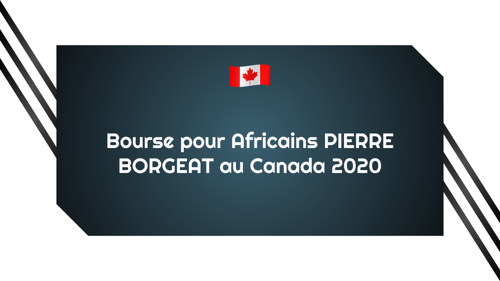 Bourse pour Africains PIERRE BORGEAT