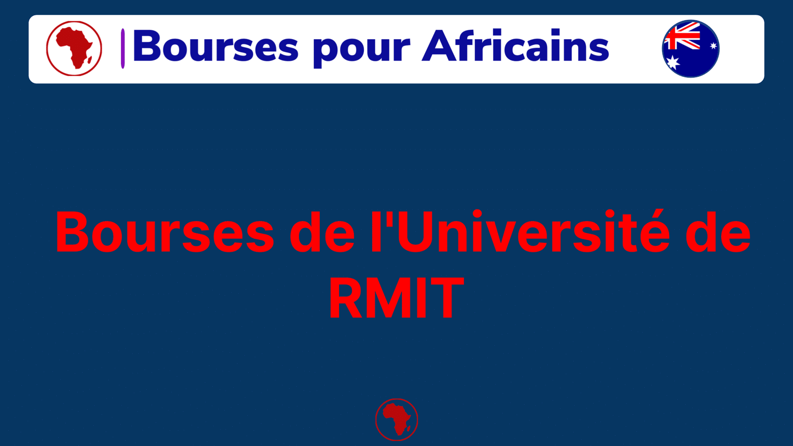 Bourses de l'Université de RMIT