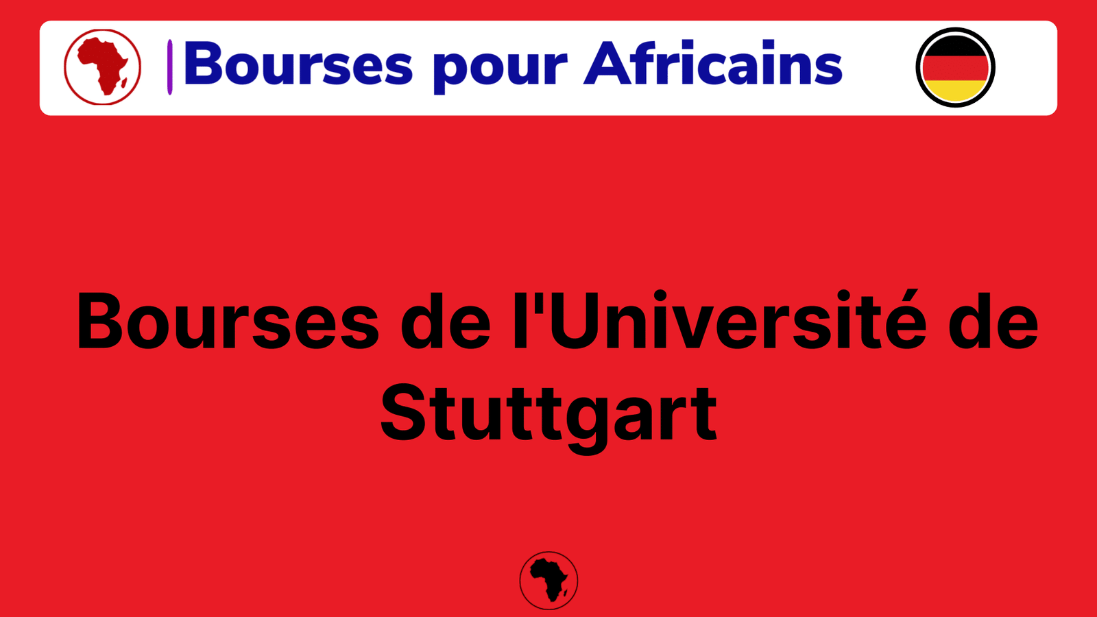 Bourses de l'Université de Stuttgart
