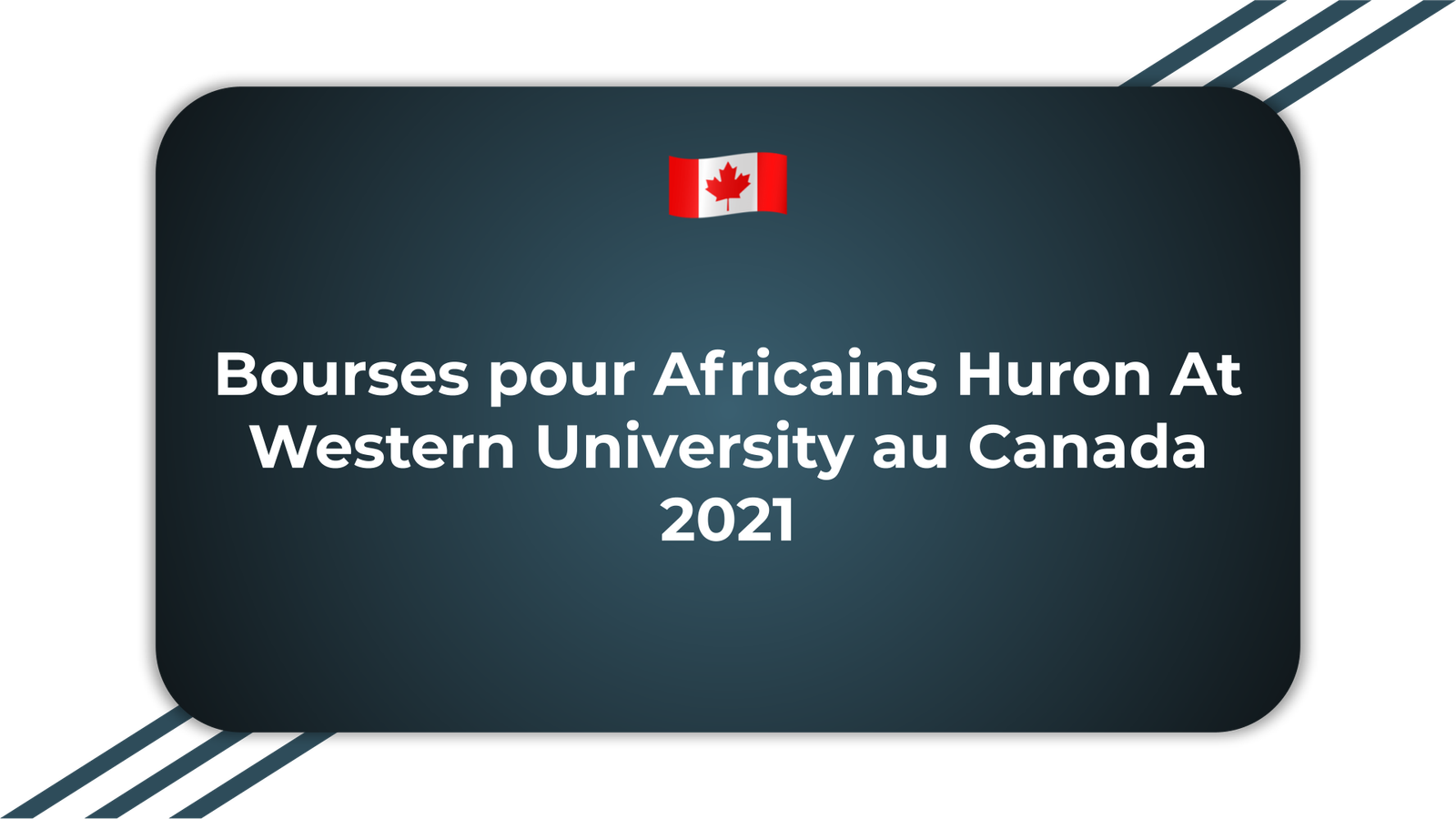 Bourses pour Africains Huron At Western University