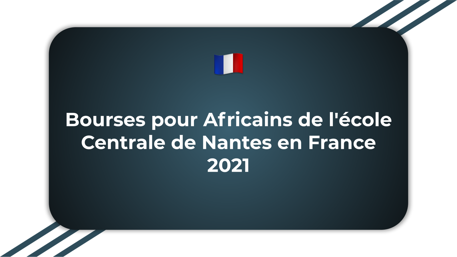 Bourses pour Africains de l'école Centrale de Nantes
