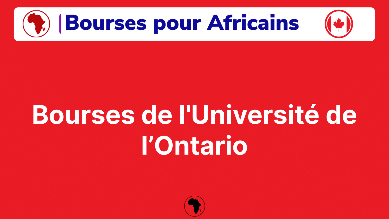 Bourses de l'Université de l’Ontario