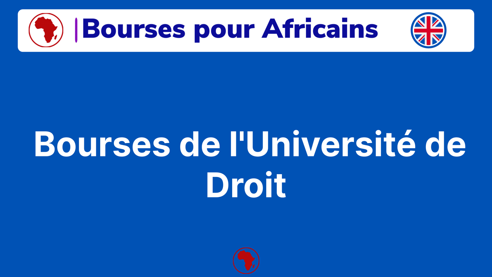Bourses de l'Université de Droit