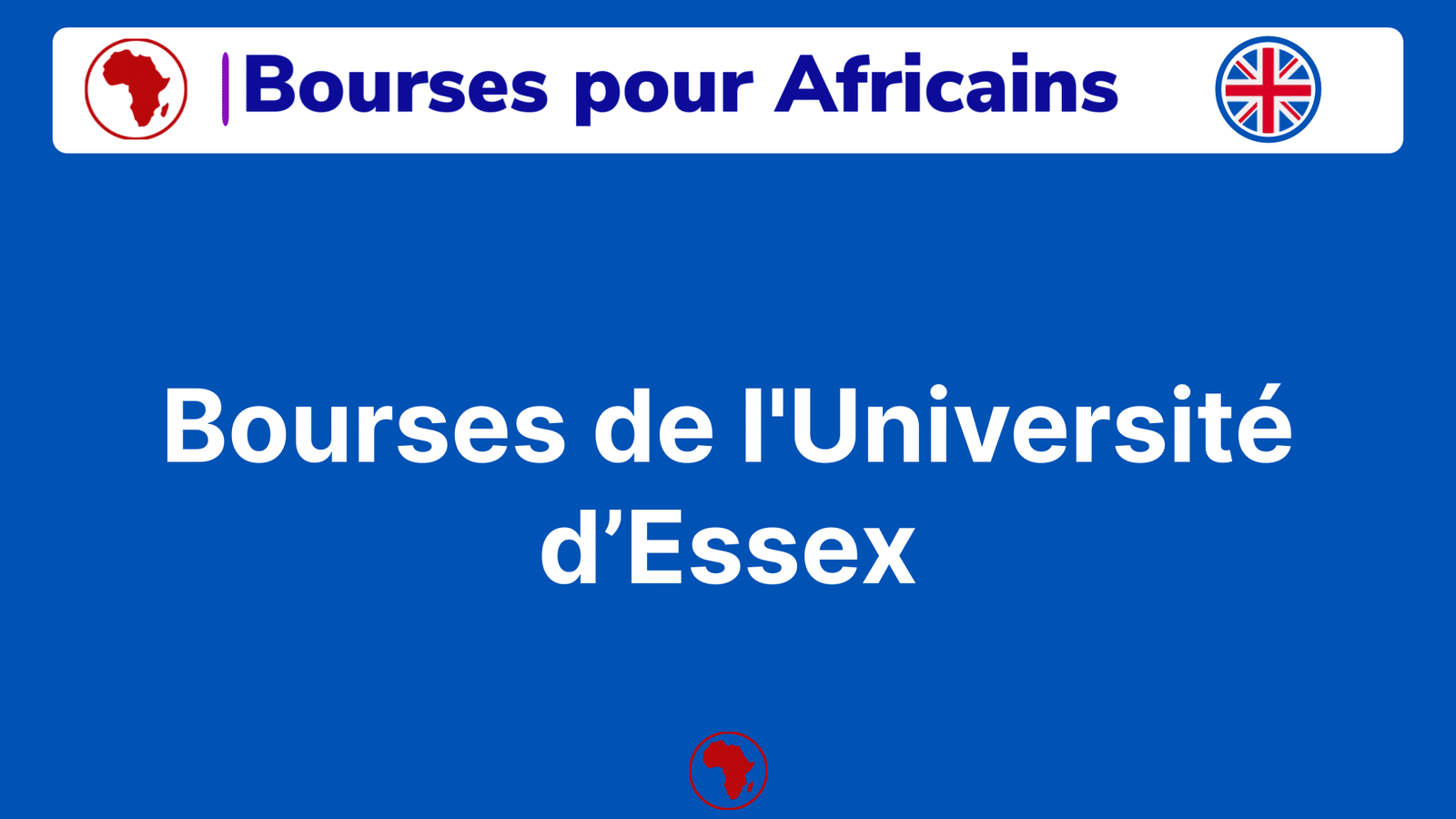 Bourses de l'Université d’Essex