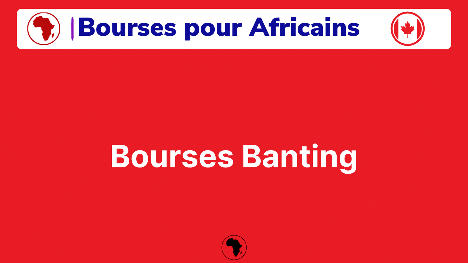 Bourses Banting