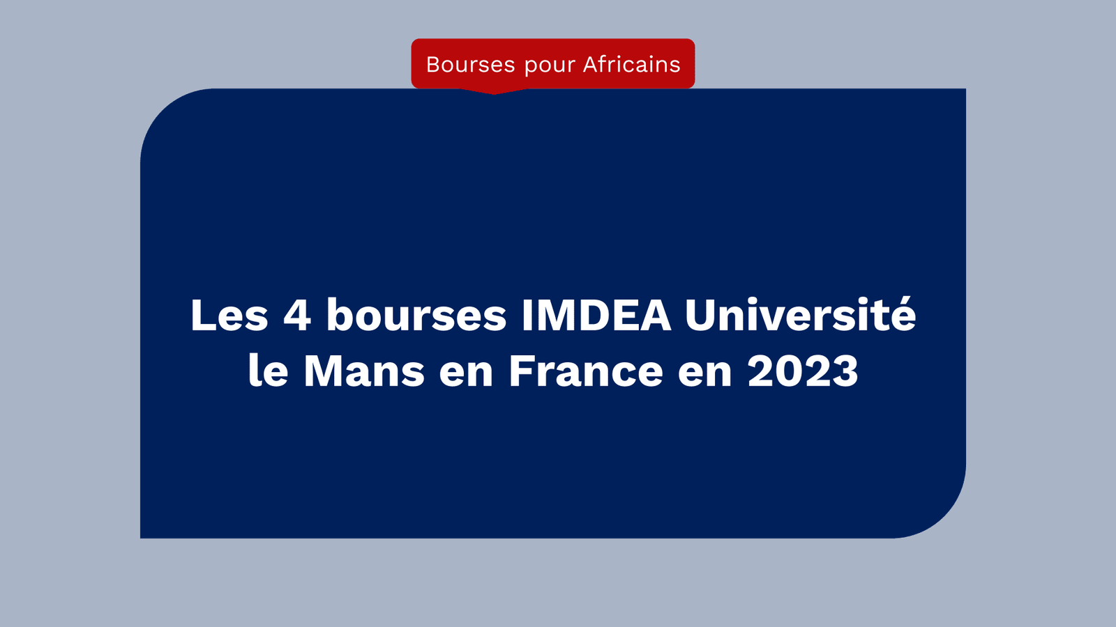 Bourses IMDEA Université le Mans