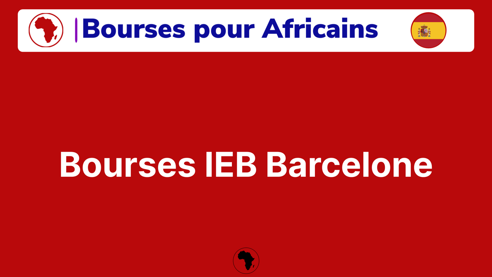 Bourses IEB Barcelone