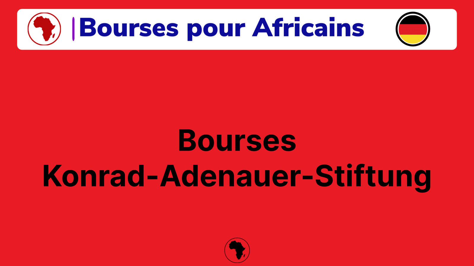 Bourses Konrad-Adenauer-Stiftung