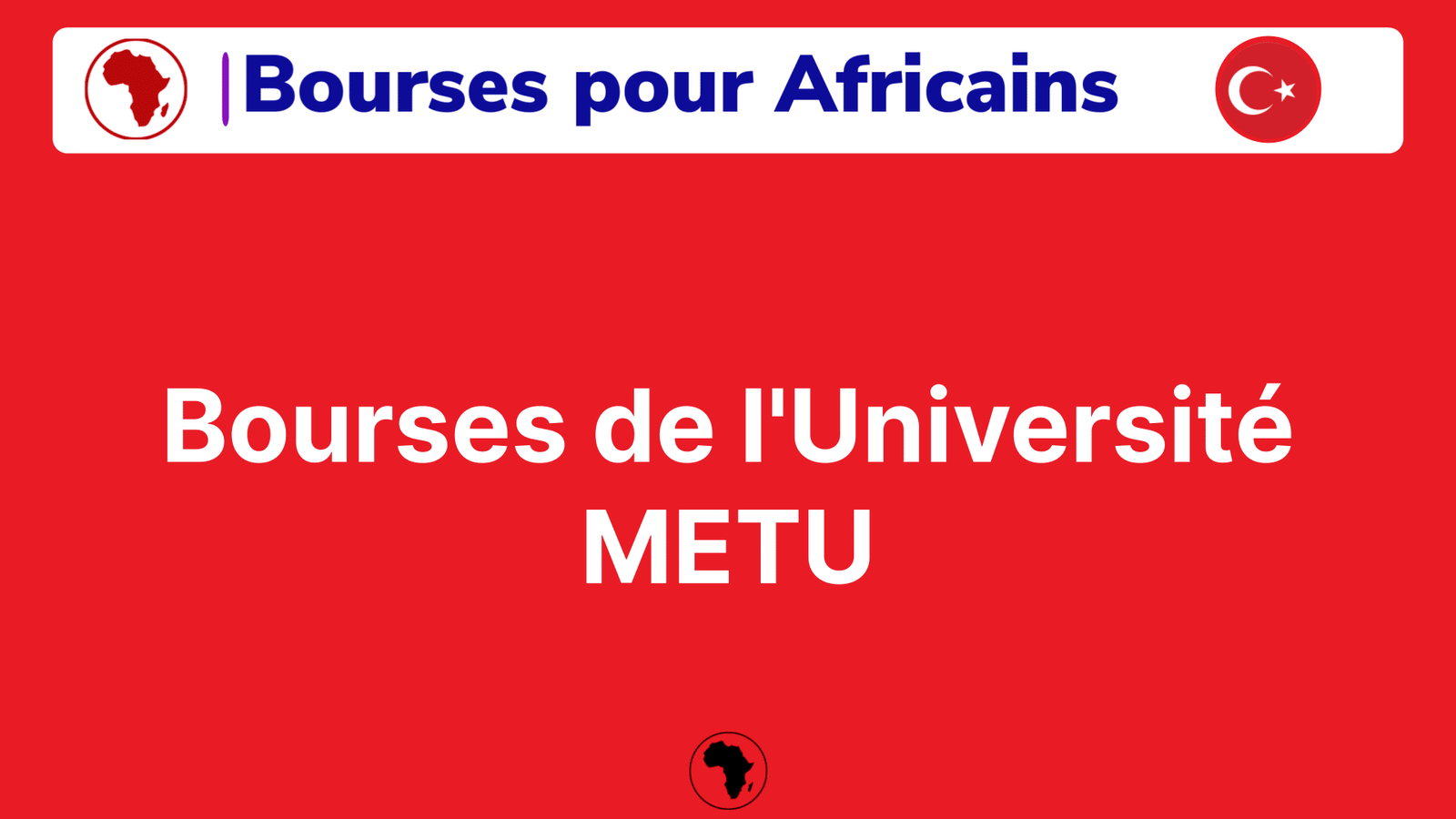 Bourses de l'Université METU