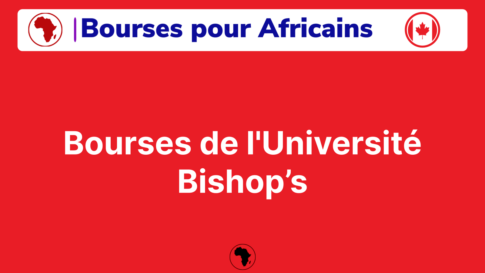 Bourses de l'Université Bishop’s