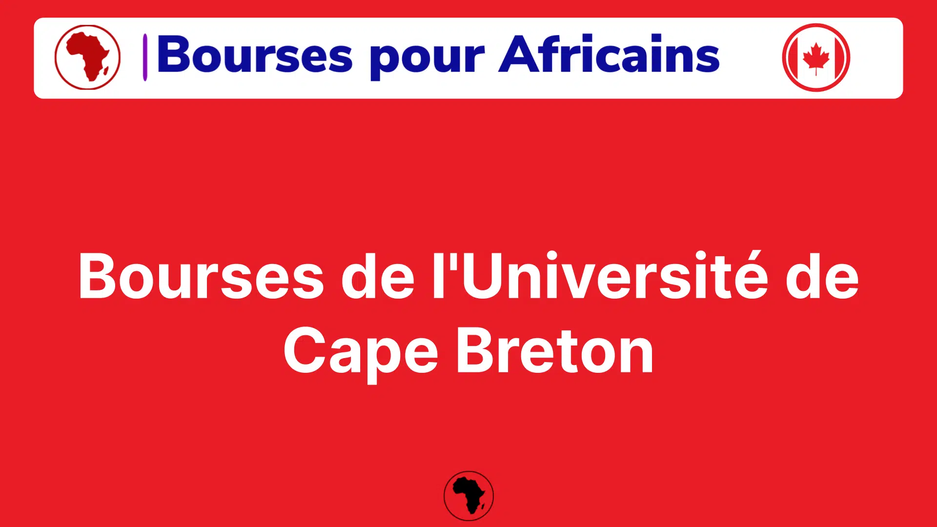 Bourses de l'Université de Cape Breton