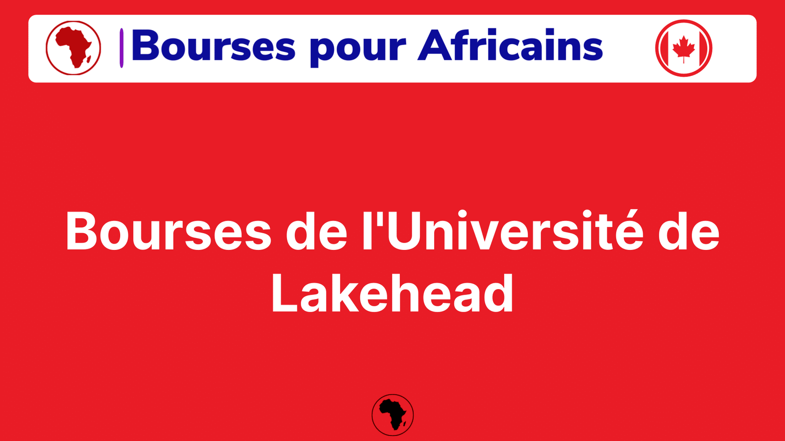 Bourses de l'Université de Lakehead