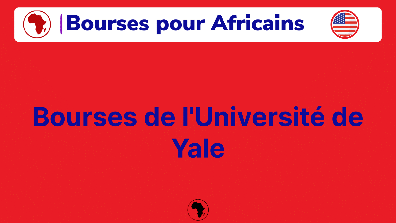 Bourses de l'Université de Yale